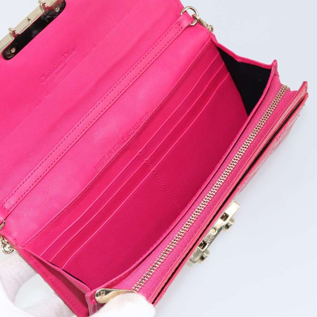 Christian Dior New Lock Pouch Pink Good condition - Box View