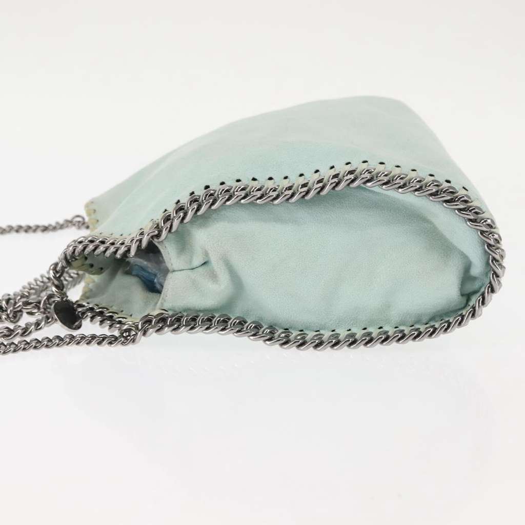 Stella Mccartney Falabella Fold Over Crossbody Bag Pink Suede Good condition - Model View