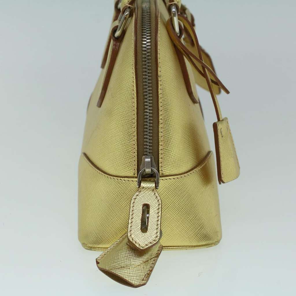 Prada Promenade Bag Gold Leather Good condition - Inside View