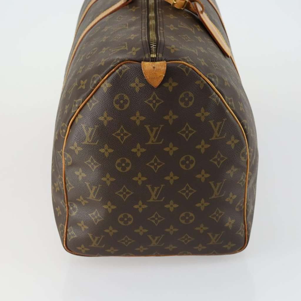 Louis Vuitton Keepall Bag Brown Canvas Fair condition - Model View
