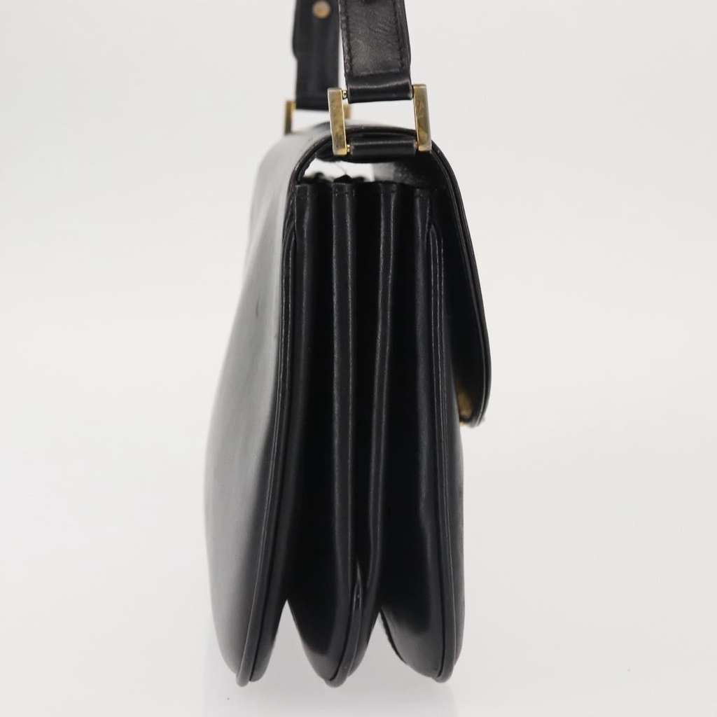 Bally Vintage Shoulder Bag Black Leather Good condition - Model View