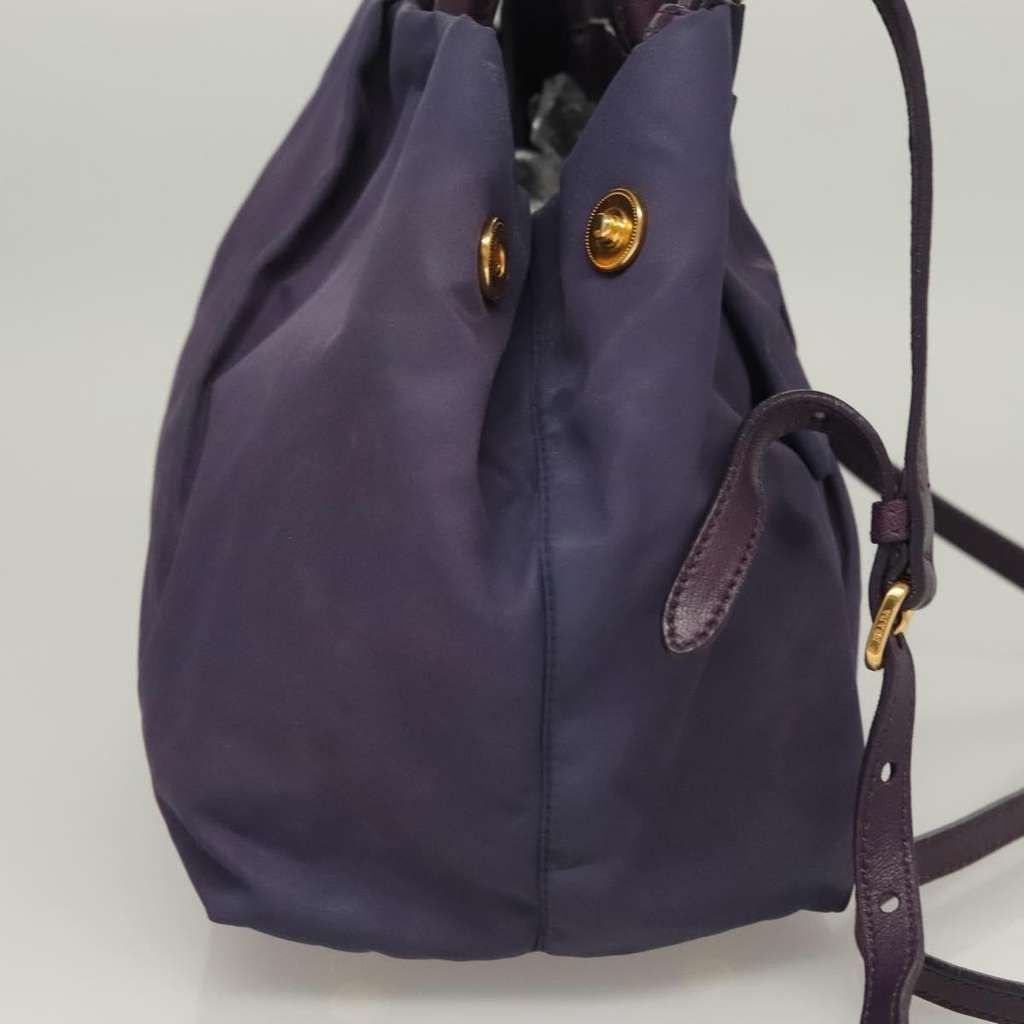 Prada Bow Tote Purple Good condition - Model View