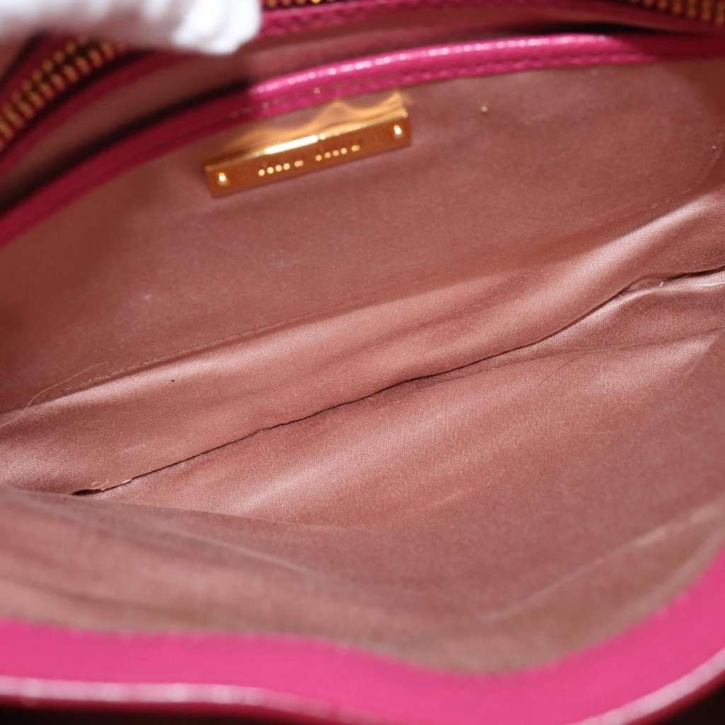 Miu Miu Madras Convertible Lock Tote Pink Leather Good condition - Box View