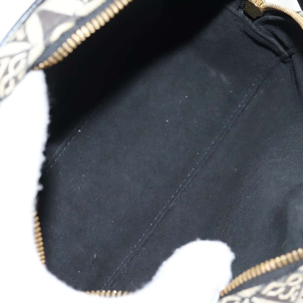 Louis Vuitton Deauville Handbag Black Canvas Good condition - Box View