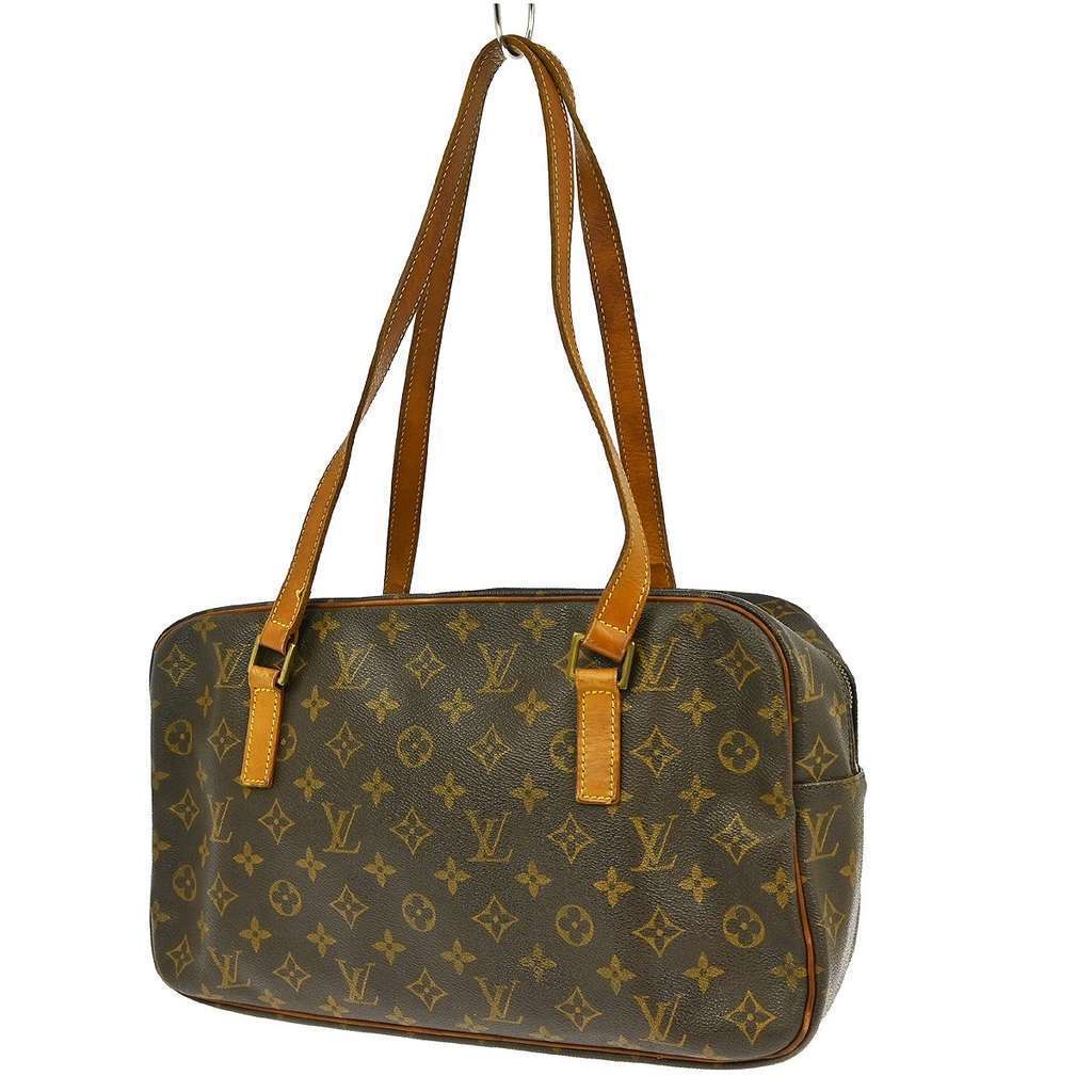 Louis Vuitton Cite Handbag Brown Canvas Fair condition - Back View
