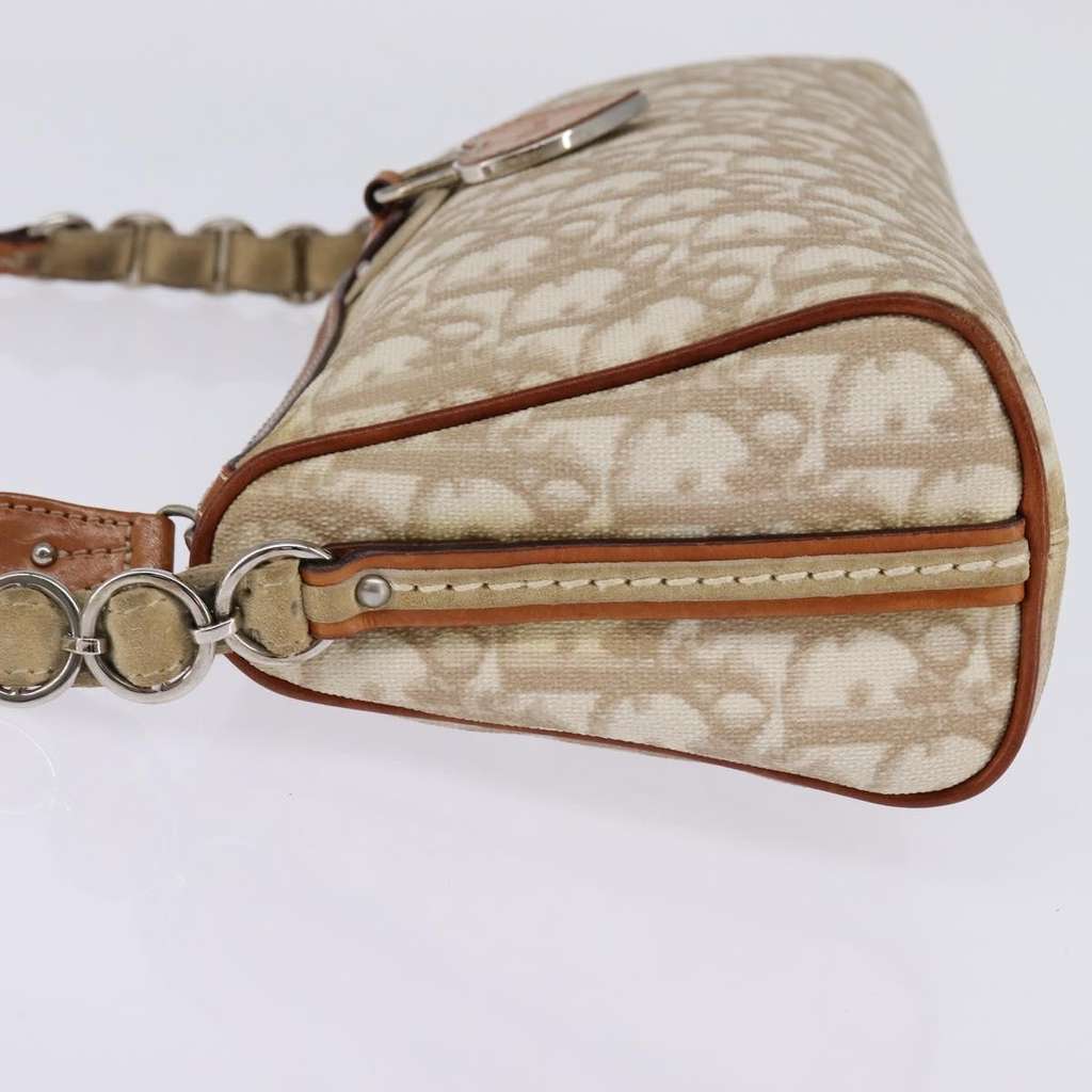 Christian Dior Vintage Trotter Romantique Shoulder Bag Beige Fair condition - Inside View