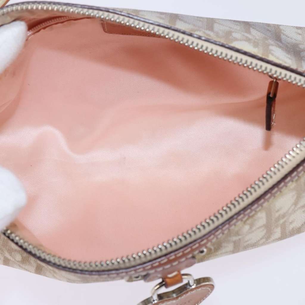 Christian Dior Vintage Trotter Romantique Shoulder Bag Beige Fair condition - Box View