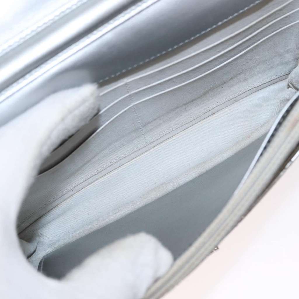 Chanel Reissue 2.55 Wallet on Chain Silver Leather Good condition - Box View