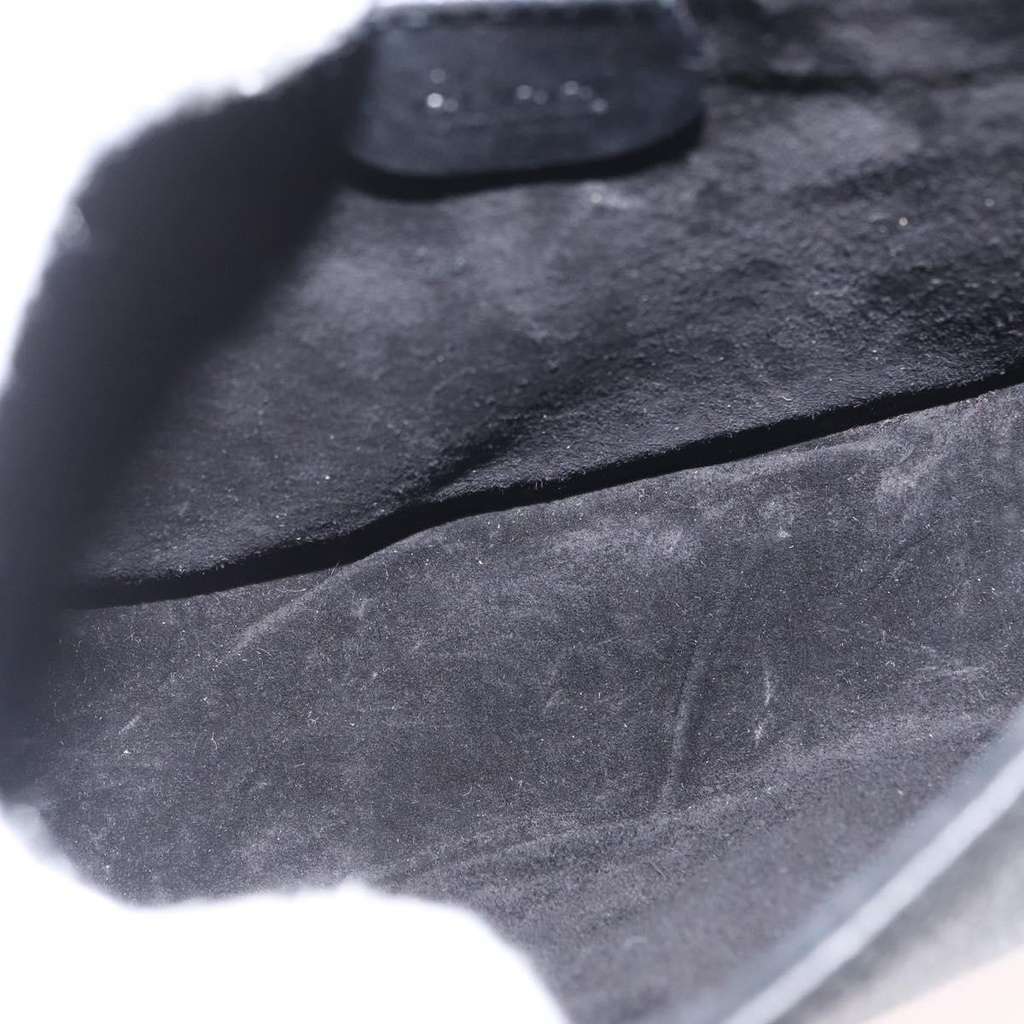 Gucci Vintage Shoulder Bag Black Leather Good condition - Box View