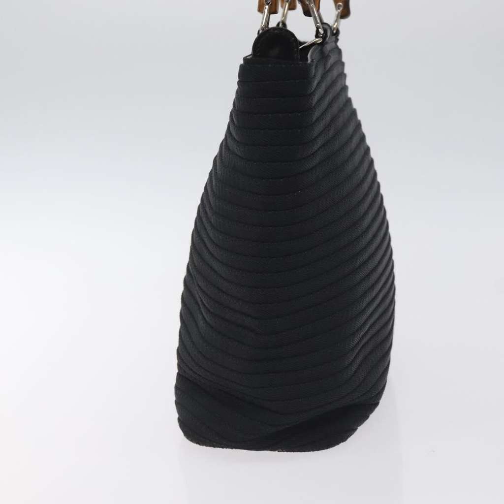 Gucci Vintage Bamboo Handle Tote Black Good condition - Inside View