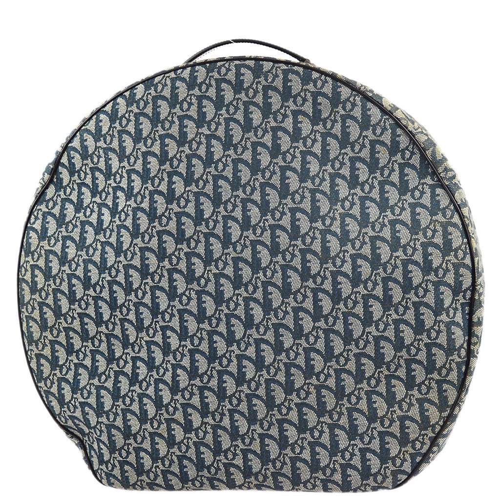 Christian Dior Vintage Trotter Handbag Navy Canvas Good condition - Back View