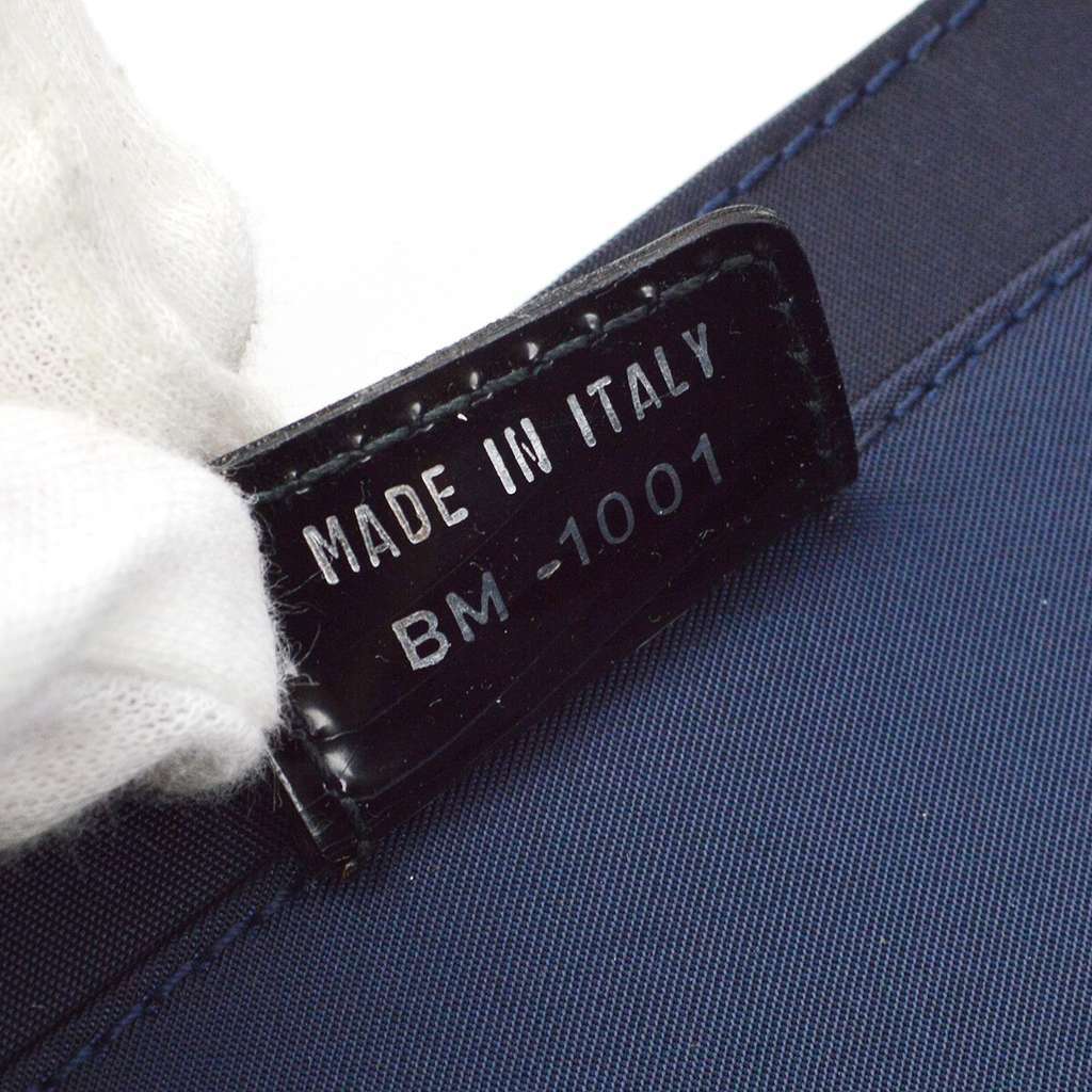 Christian Dior Vintage Trotter Handbag Navy Canvas Good condition - Box View