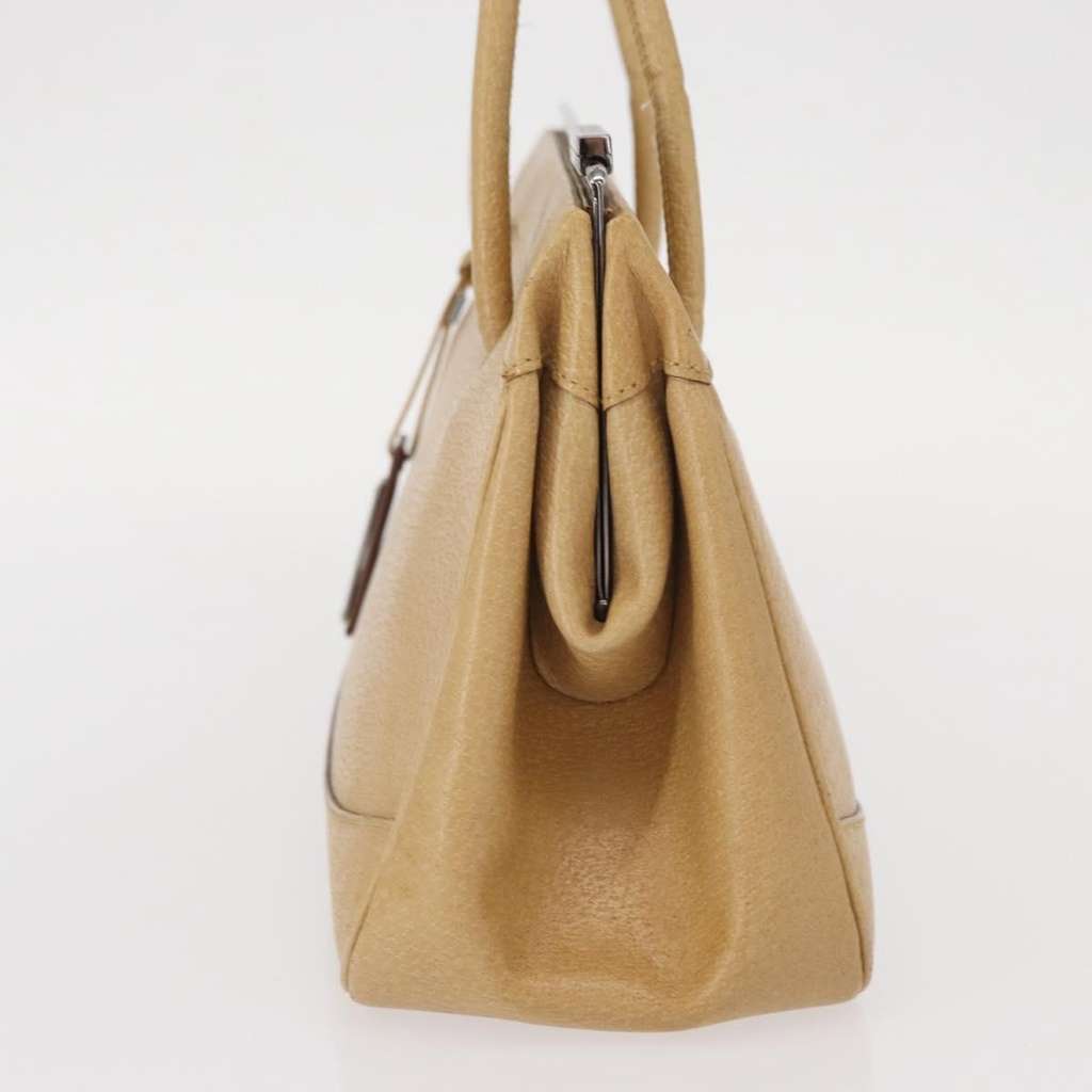 Gucci Vintage Handbag Beige Leather Good condition - Inside View