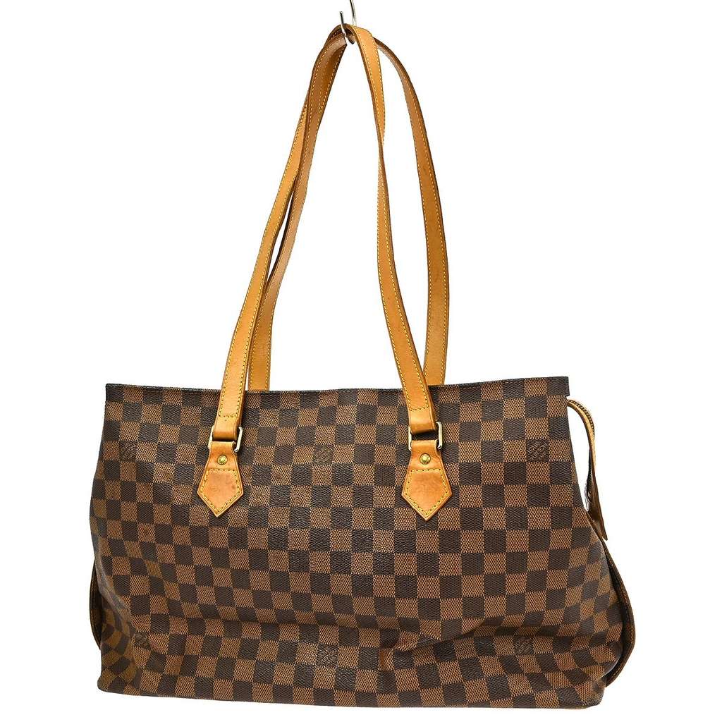 Louis Vuitton Chelsea Handbag Brown Canvas Fair condition - Back View