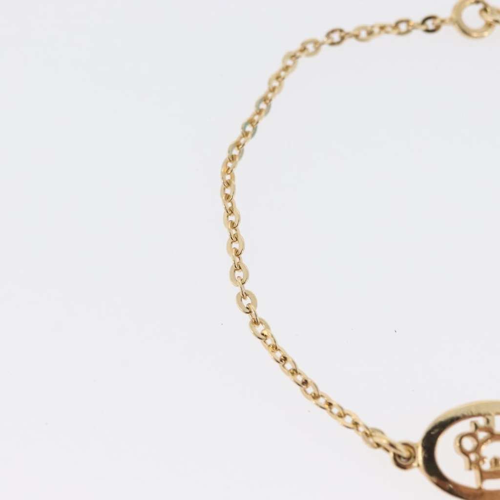 Christian Dior Vintage logo Bracelet Gold Metal Good condition - Model View