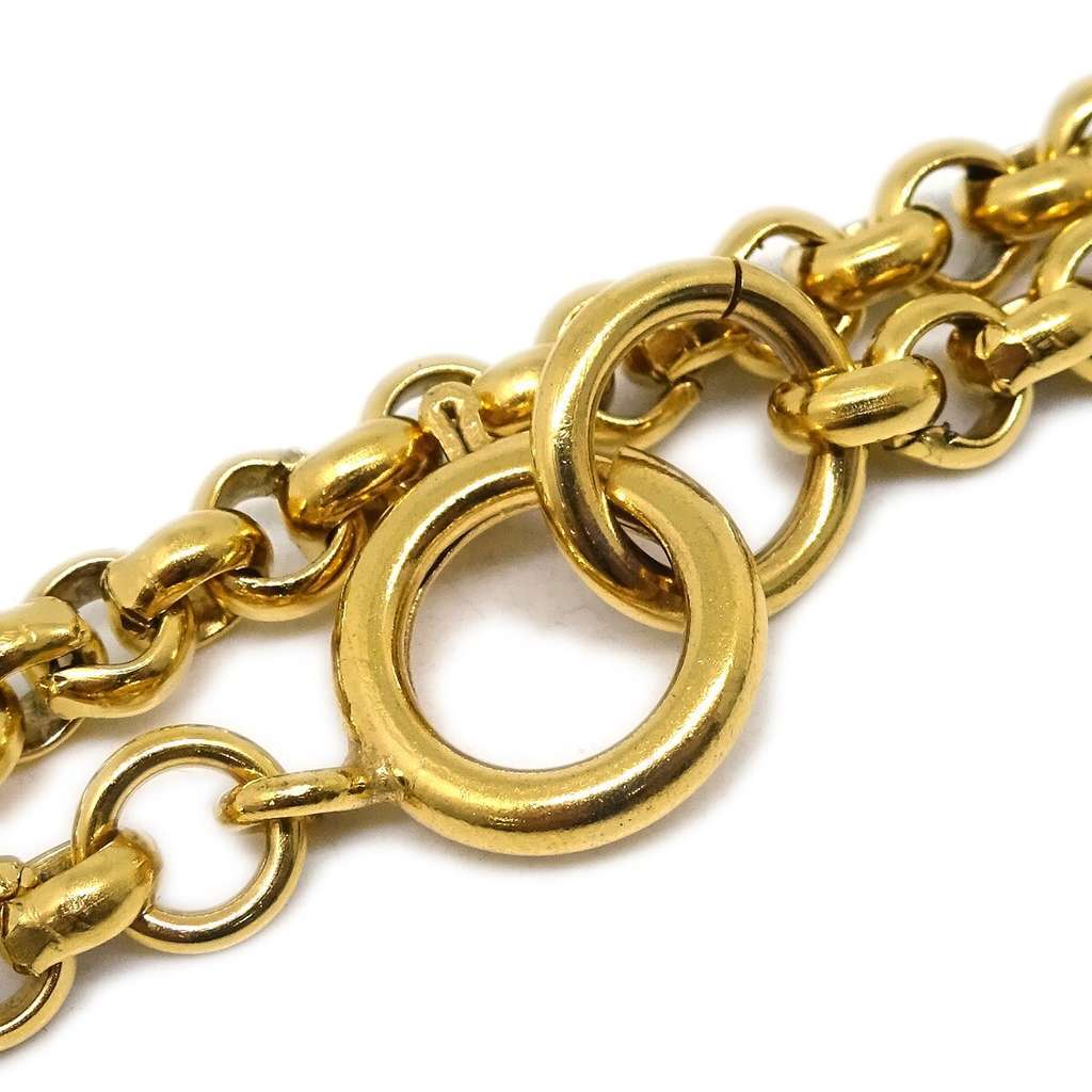 Chanel CC Heart Pendant Necklace Gold Good condition - Inside View