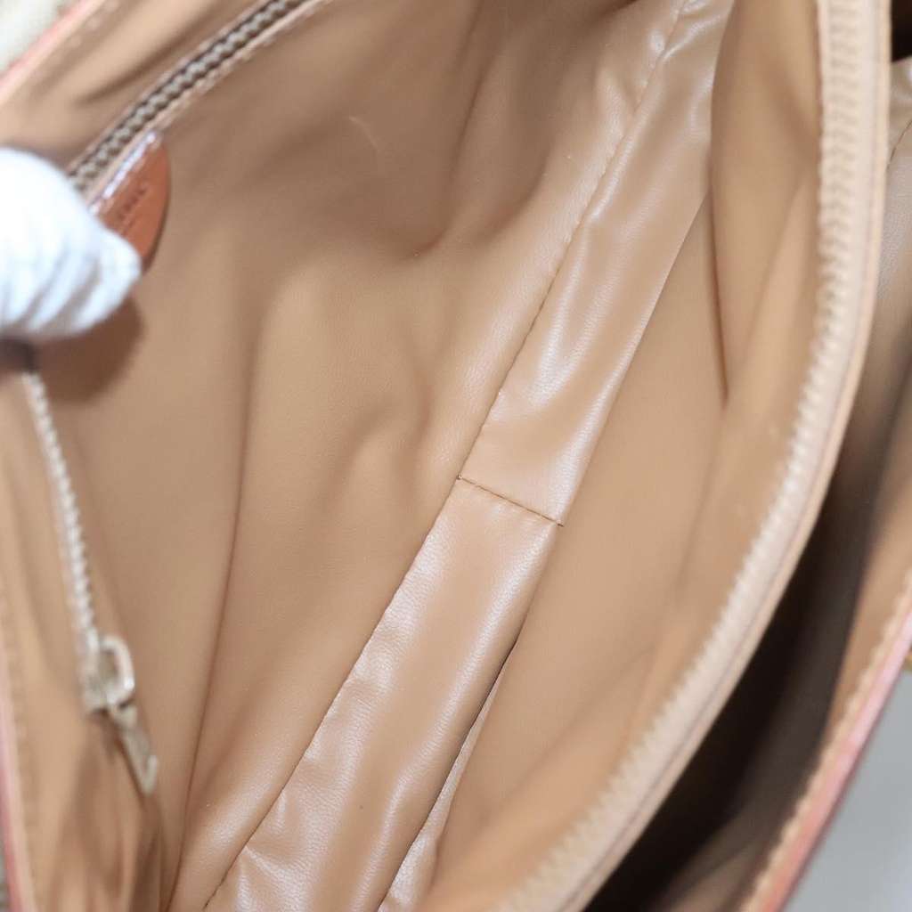 Celine Vintage Macadam Handbag Beige Canvas Good condition - Box View