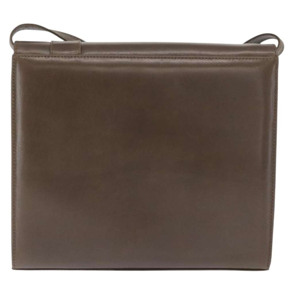 Salvatore Ferragamo Vara shoulder Bag Brown Leather Fair condition - Back View