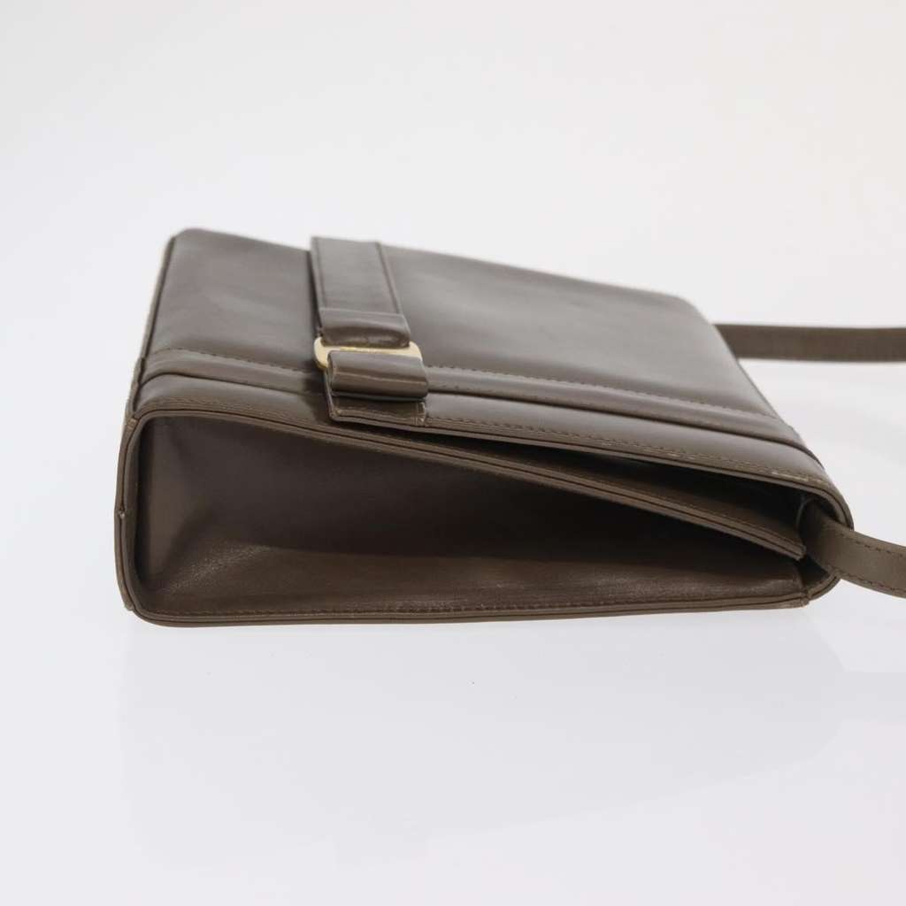 Salvatore Ferragamo Vara shoulder Bag Brown Leather Fair condition - Inside View