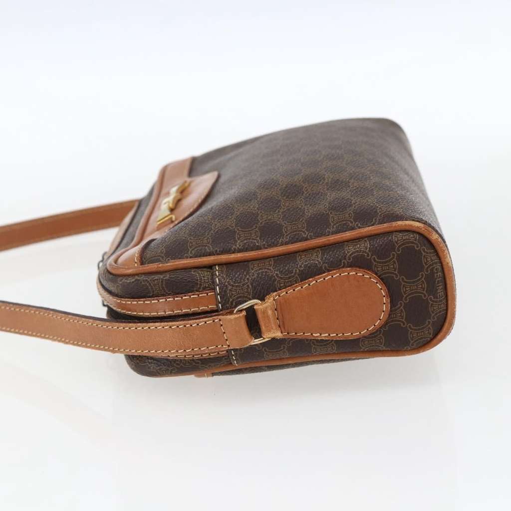 Celine Vintage Macadam Shoulder Bag Brown Canvas Fair condition - Inside View