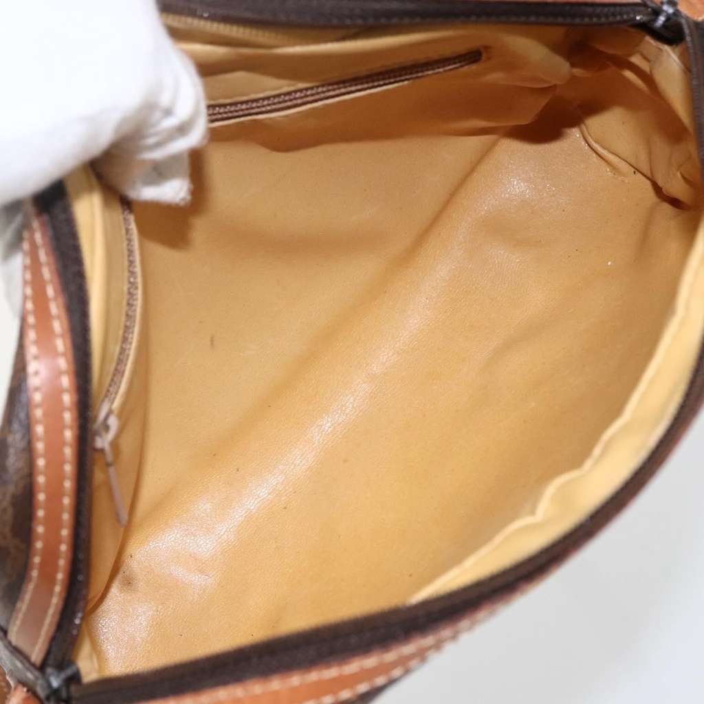 Celine Vintage Macadam Shoulder Bag Brown Canvas Fair condition - Box View