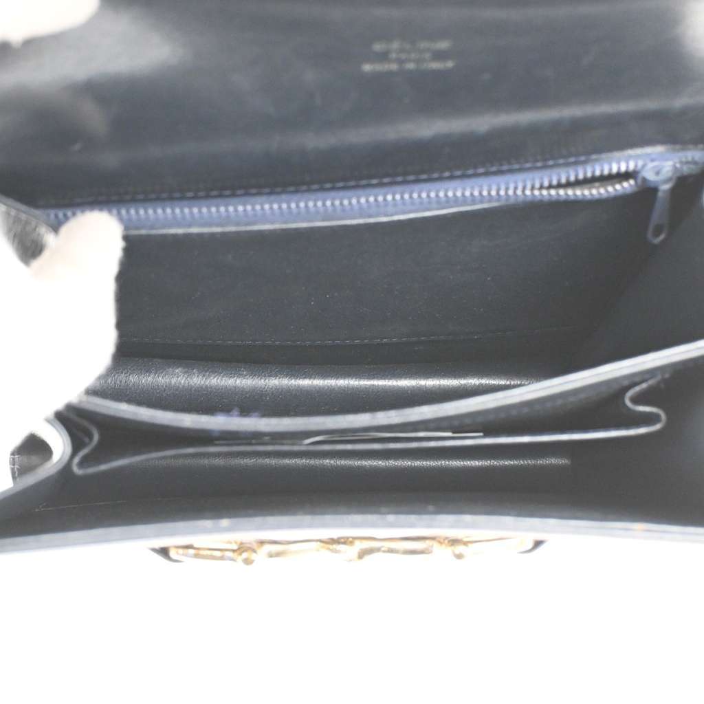 Celine Horse Carriage Shoulder bag Navy Canvas Good condition - Box View