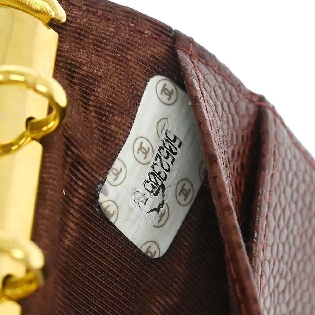 Chanel CC Bifold Wallet Brown Leather Good condition - Box View