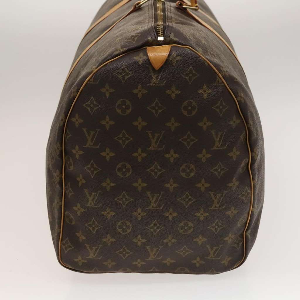 Louis Vuitton Keepall Bag Brown Canvas Fair condition - Model View
