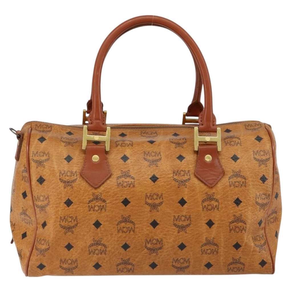 Mcm Visetos logogramme Handbag Brown Good condition - Back View
