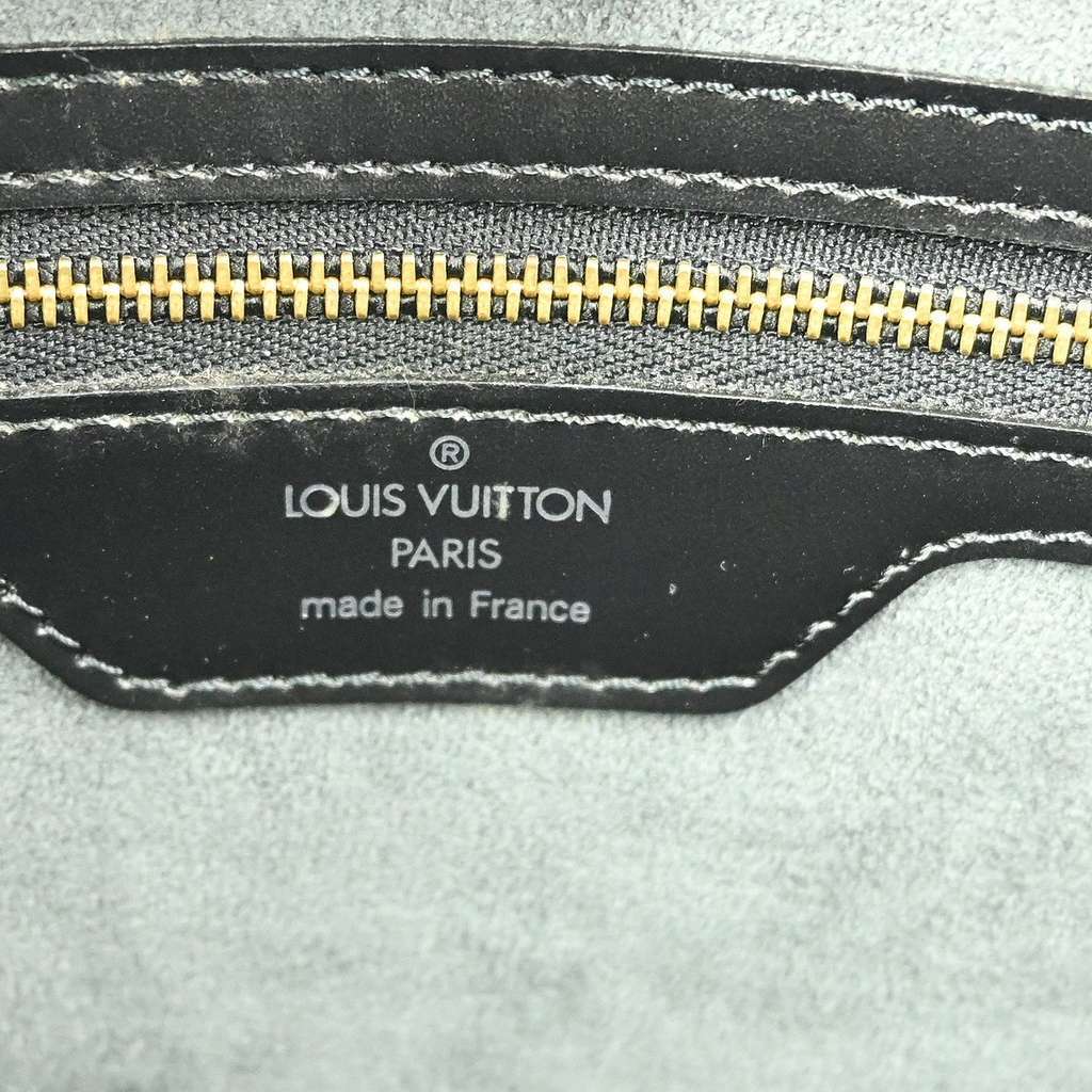 Louis Vuitton Saint Jacques Handbag Black Leather Good condition - Model View