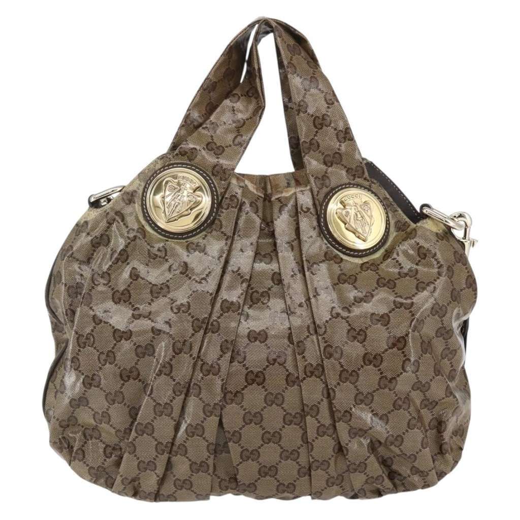 Gucci Hysteria Convertible Top Handle Bag Beige Canvas Good condition - Back View