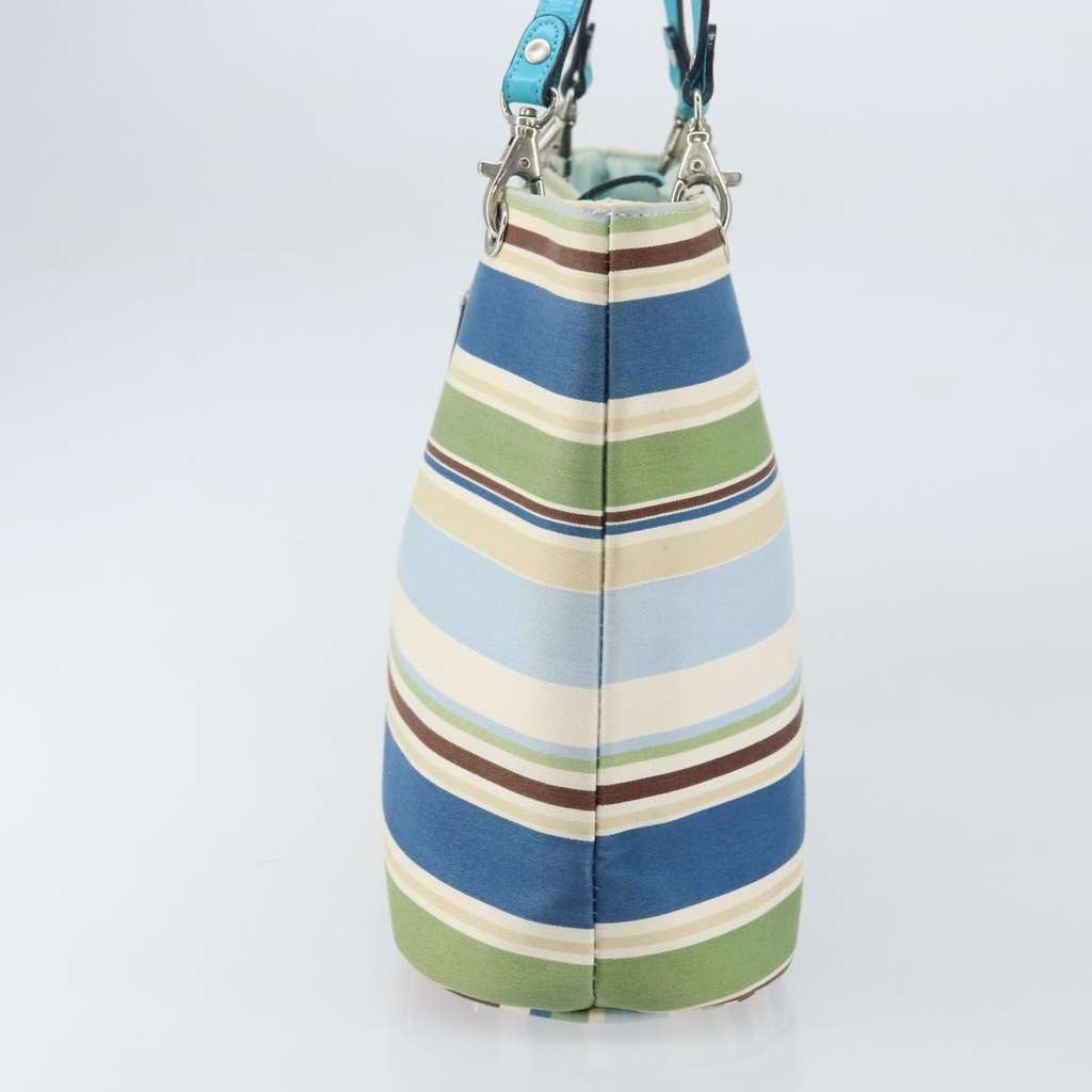 Burberry Vintage tote bag Blue Canvas Good condition - Inside View