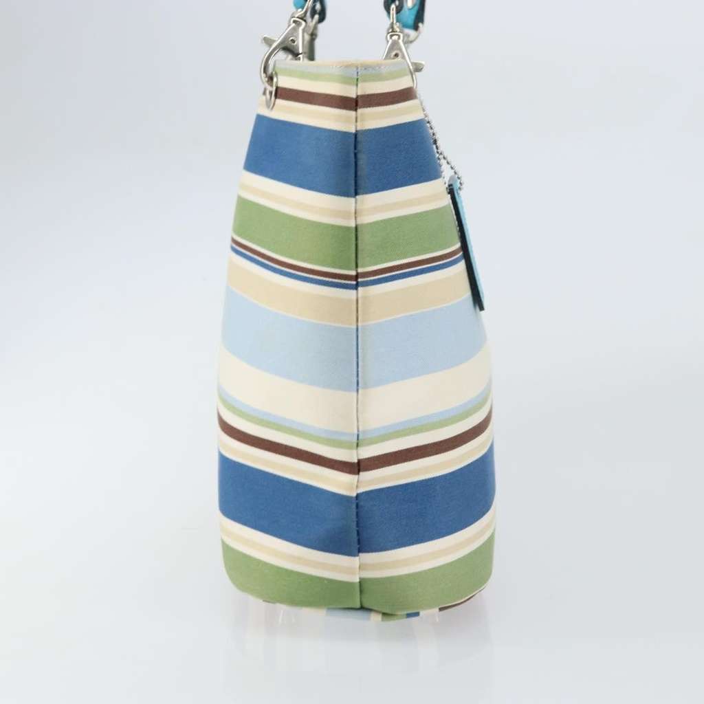 Burberry Vintage tote bag Blue Canvas Good condition - Model View