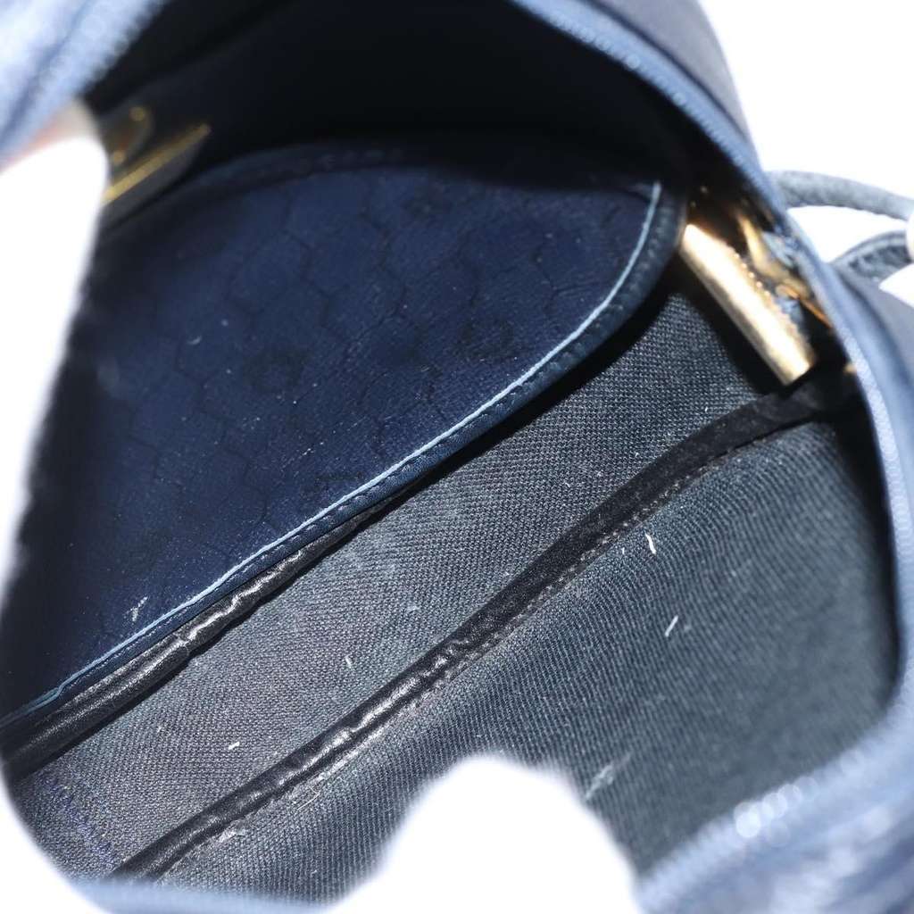 Christian Dior Vintage Honeycomb Shoulder Bag Navy Good condition - Box View