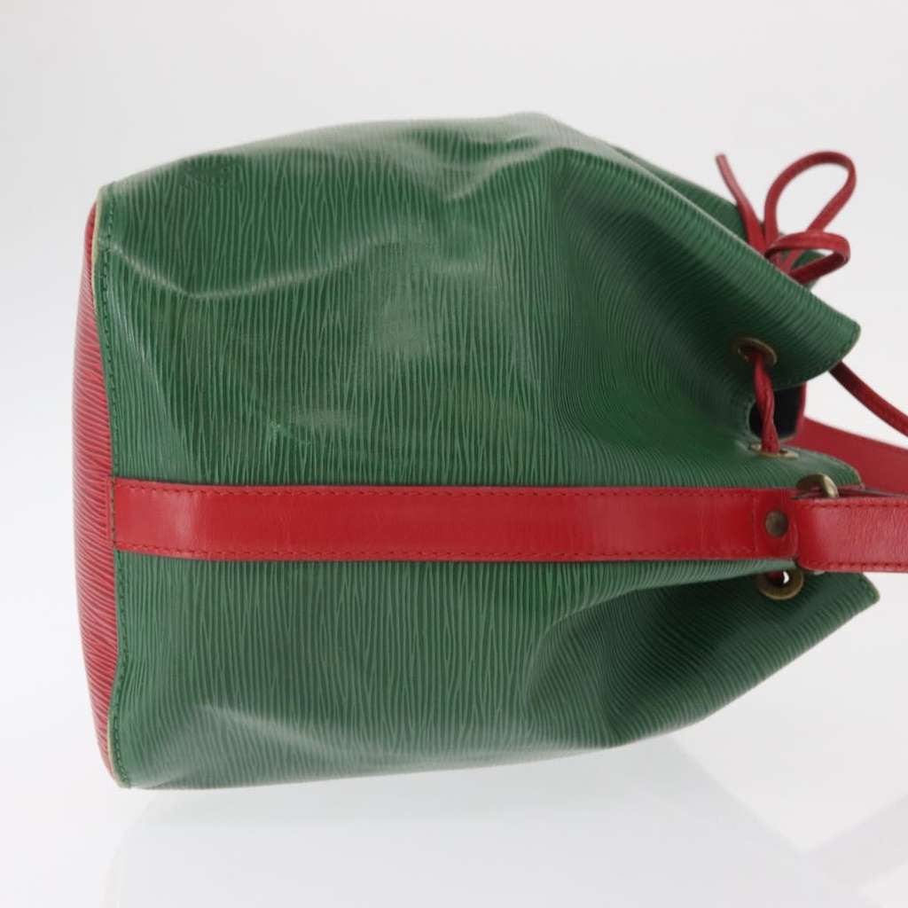 Louis Vuitton Bicolor Petit Noe Handbag Green Leather Fair condition - Inside View