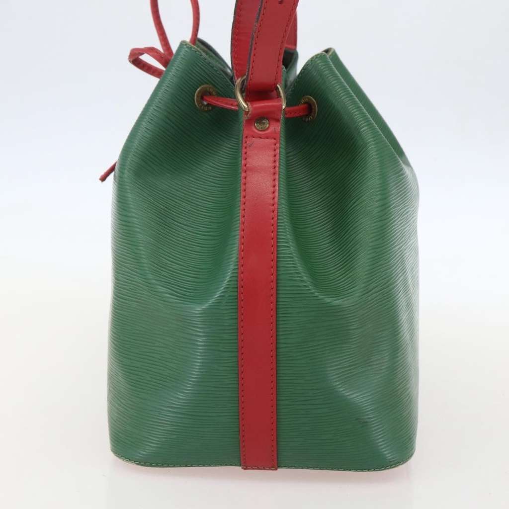 Louis Vuitton Bicolor Petit Noe Handbag Green Leather Fair condition - Model View