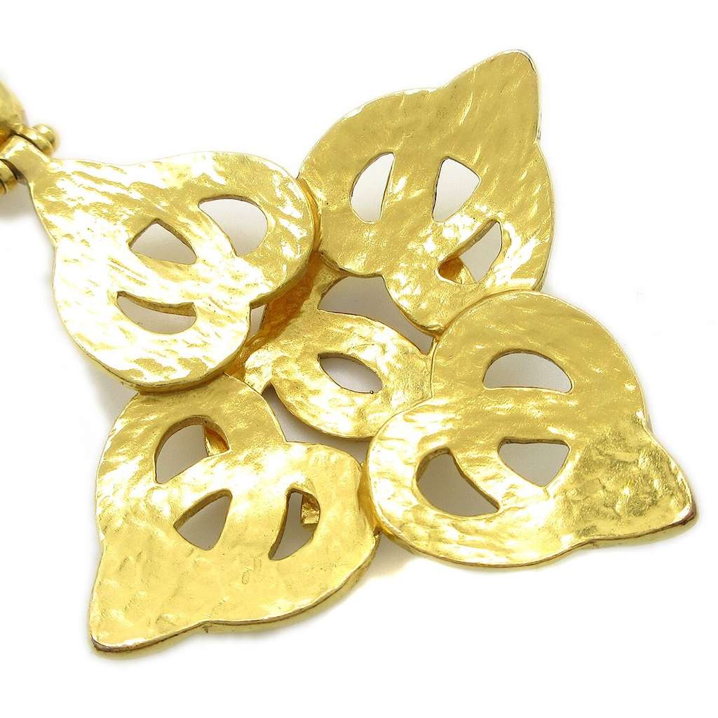 Chanel CC Heart Pendant Necklace Gold Good condition - Inside View