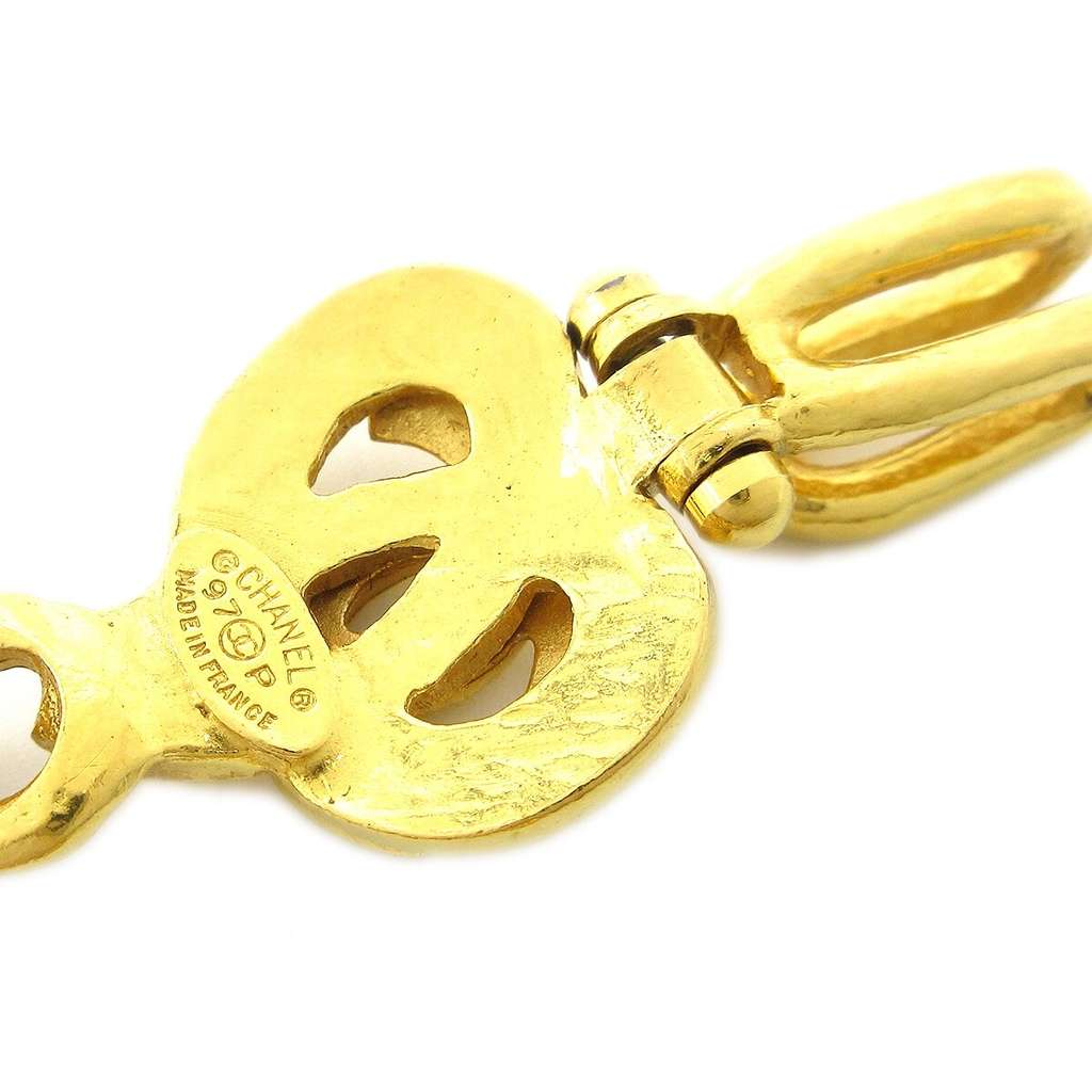 Chanel CC Heart Pendant Necklace Gold Good condition - Box View