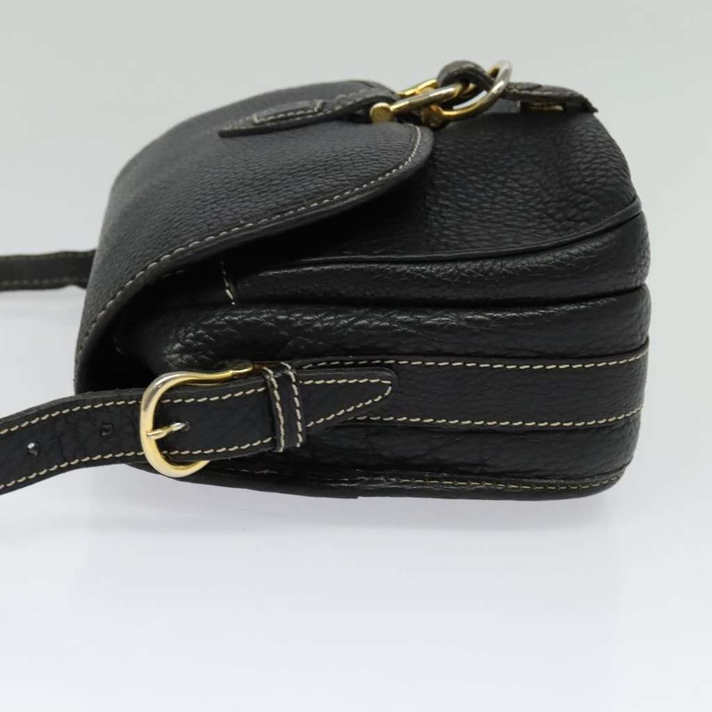 Celine Shoulder Bag Black Leather Good condition - Inside View