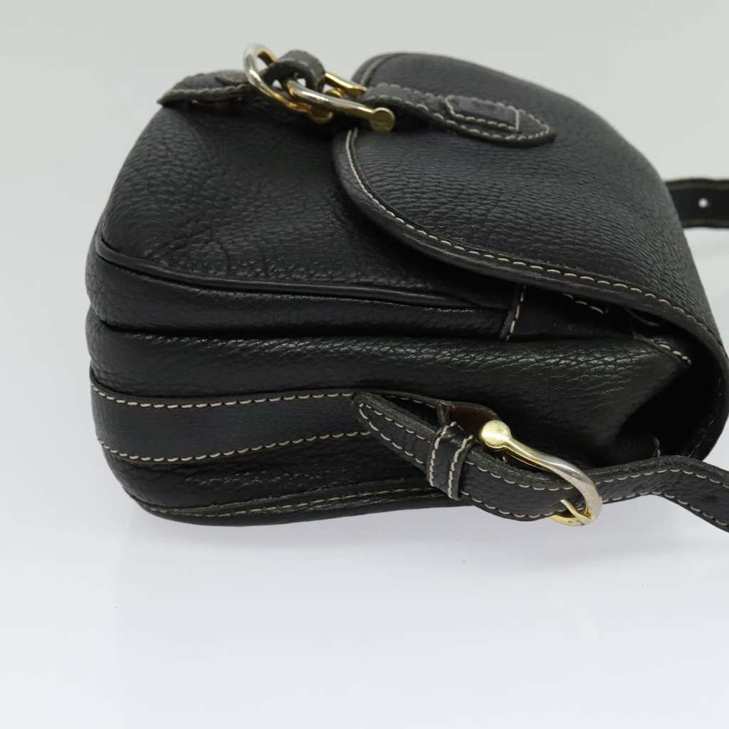 Celine Shoulder Bag Black Leather Good condition - Model View