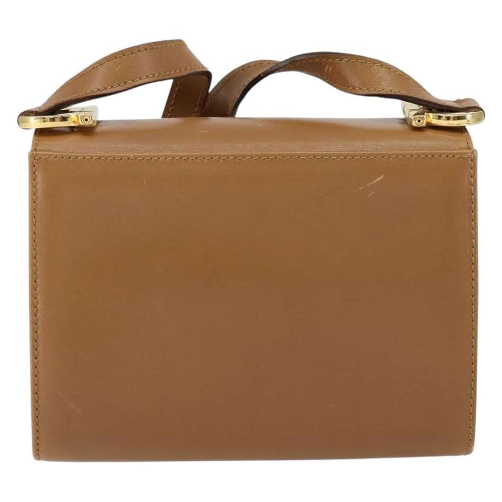 Salvatore Ferragamo Gancini Shoulder Bag Brown Leather Good condition - Back View