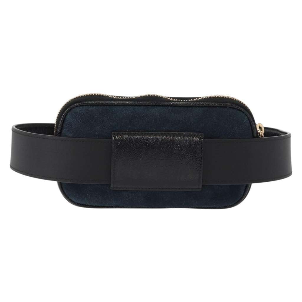 Gucci Ophidia Belt Bag Navy Suede Good condition - Back View