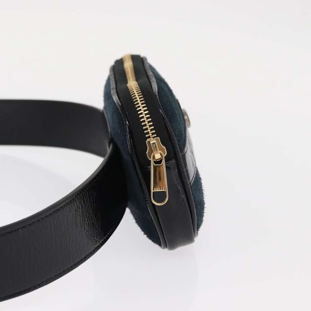 Gucci Ophidia Belt Bag Navy Suede Good condition - Model View