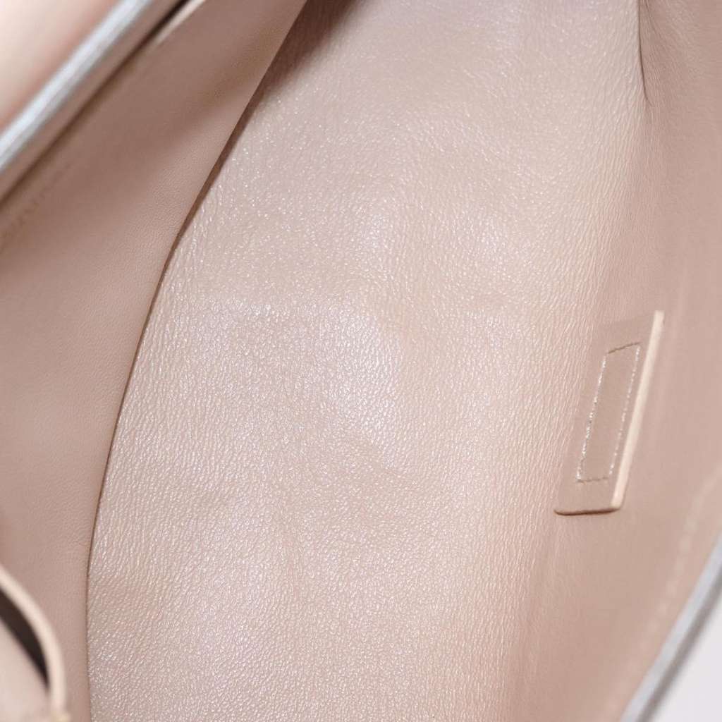 Chloe Elle Chain Clutch Pink Leather Good condition - Box View