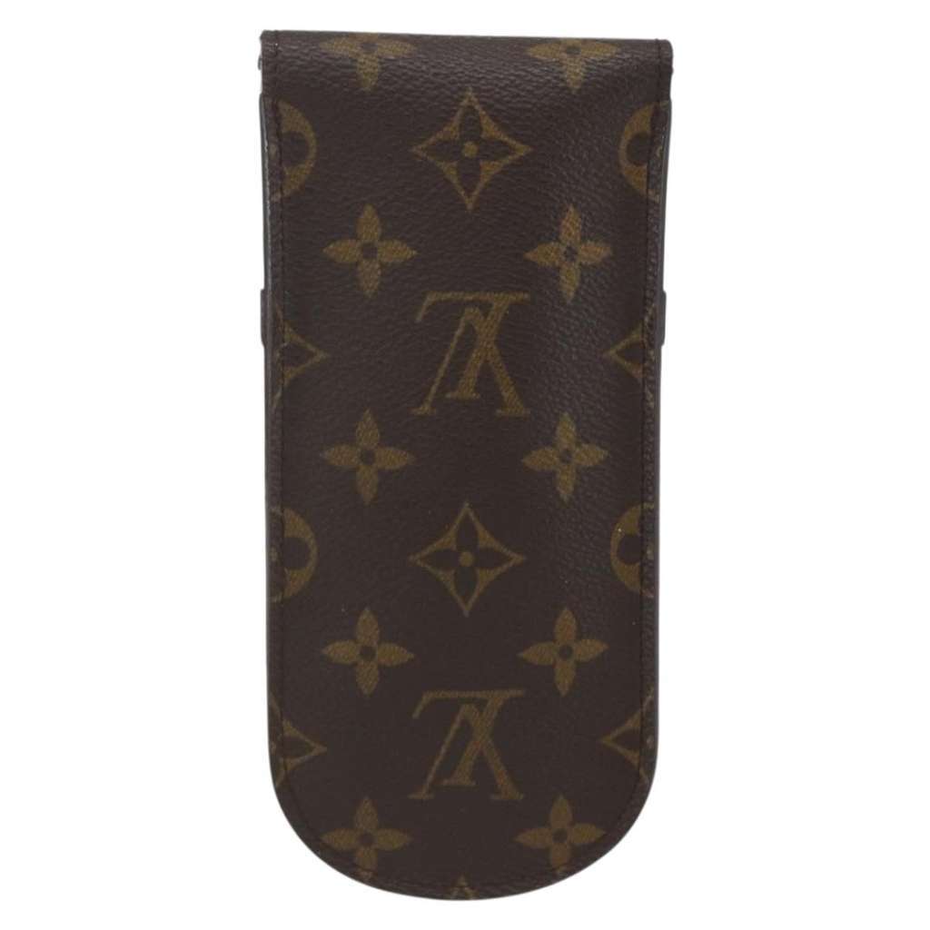 Louis Vuitton Etui à lunette Brown Canvas Good condition - Back View