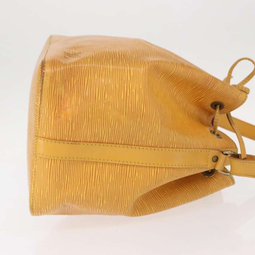 Louis Vuitton Petit Noe Handbag Yellow Leather Good condition - Inside View