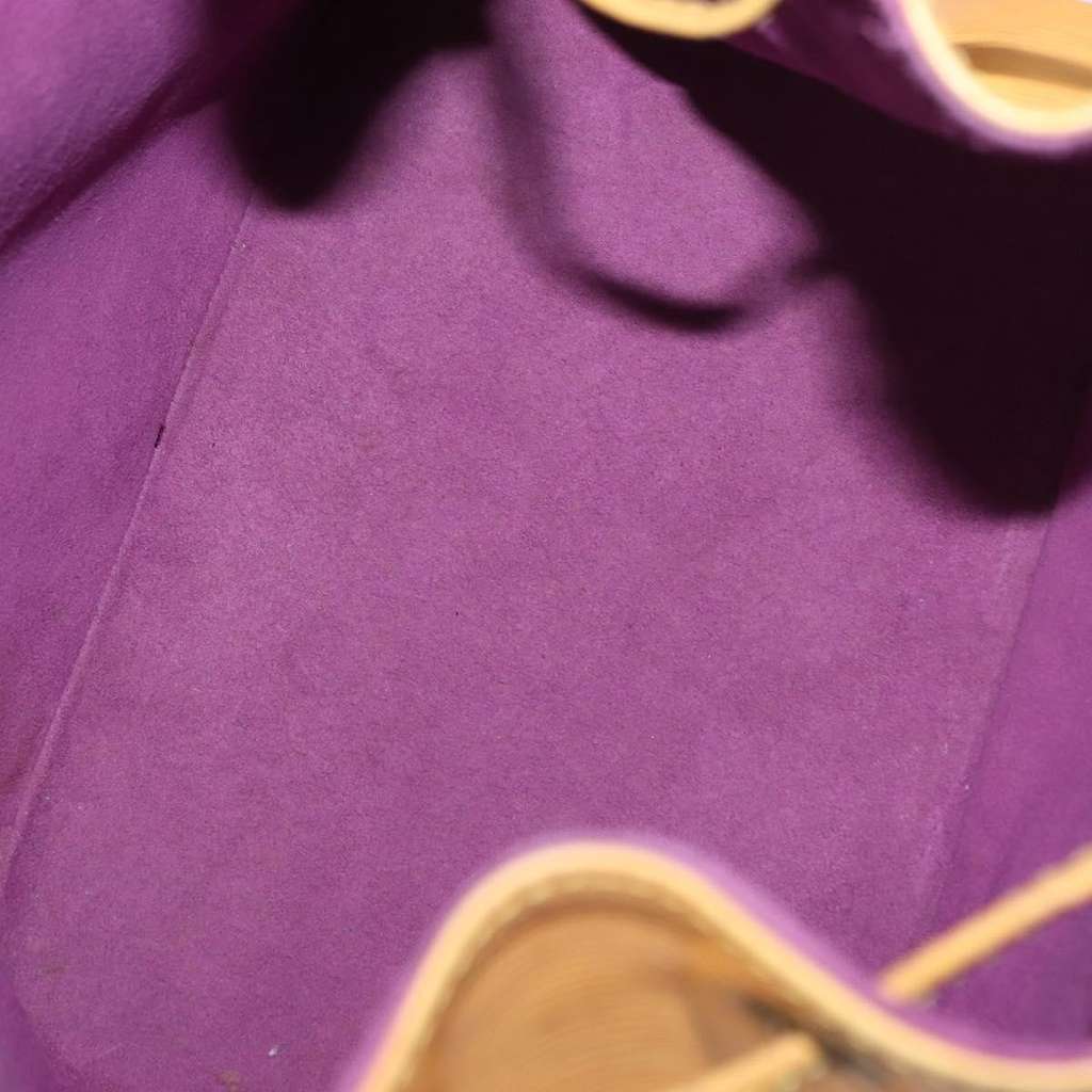 Louis Vuitton Petit Noe Handbag Yellow Leather Good condition - Box View