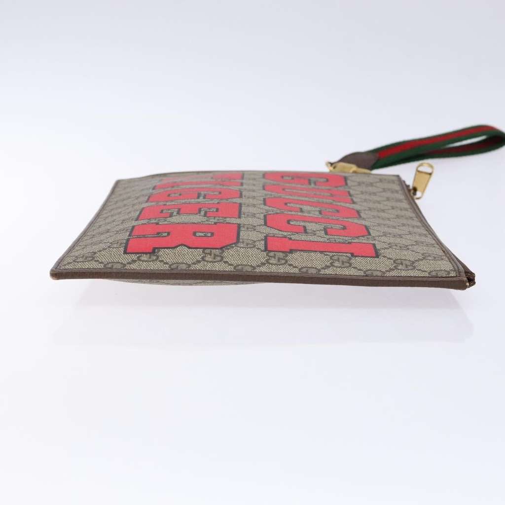 Gucci Vintage Web Sherry Line Handbag Beige Good condition - Inside View