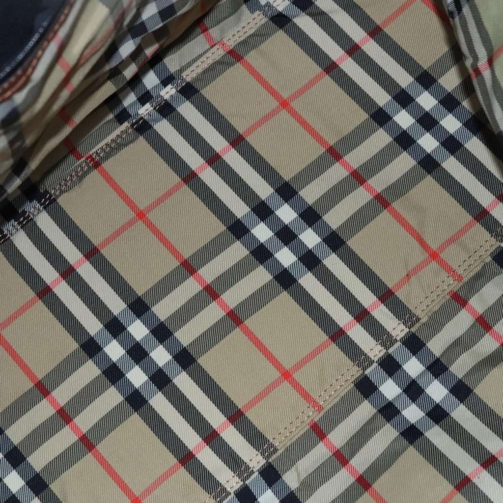 Burberry Front Pocket Zip Boston Bag Brown Leather Good condition - Box View