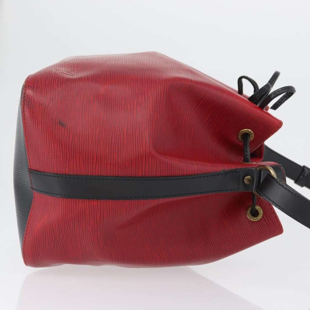 Louis Vuitton Petit Noe Handbag Red Leather Fair condition - Inside View